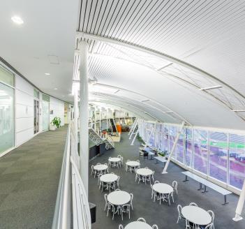 Internal view of balcony at Engineering Institute of Technology