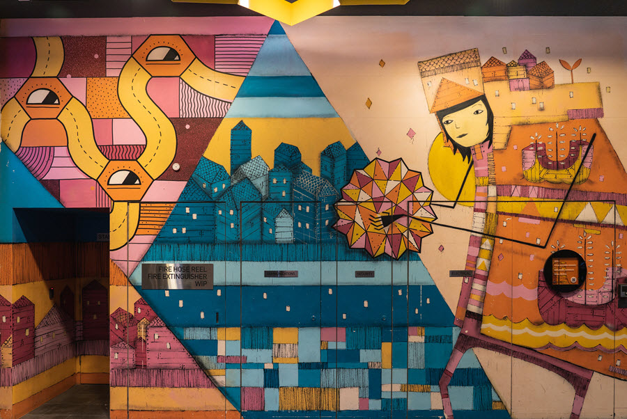 Kyle Hughes-Odgers mural at 140 William Street