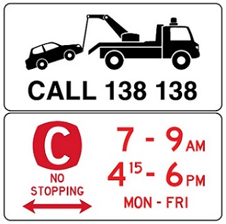 Clearway Mon to Fri street sign