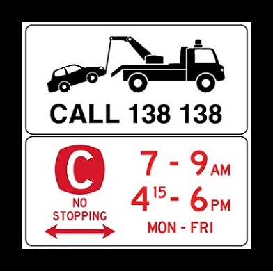 Clearway Mon to Fri street sign