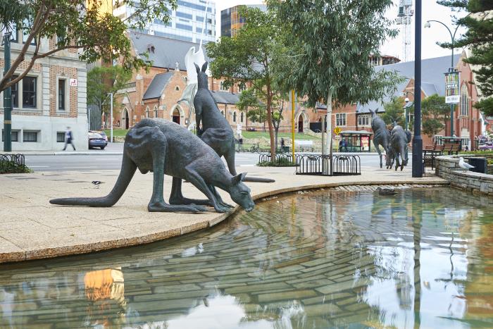The Mob Kangaroos on St George's Terrace