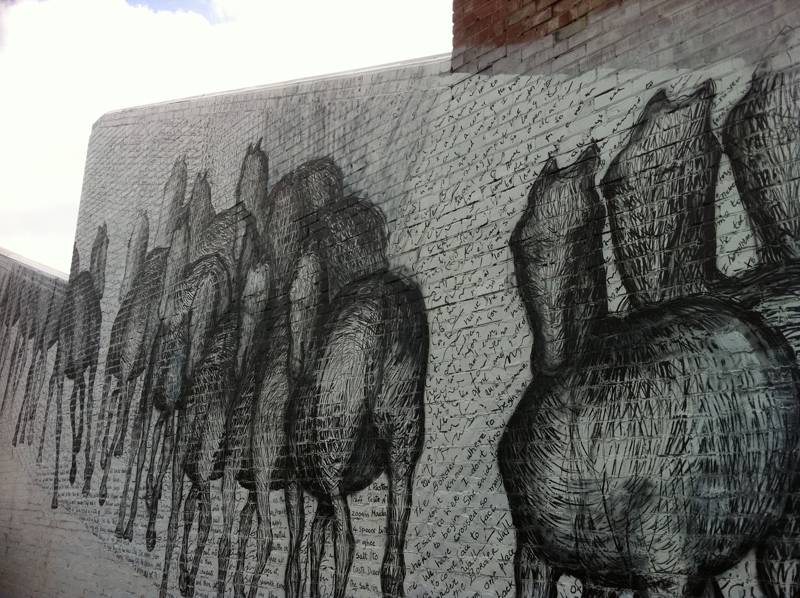 Border Crossing mural near Roe Street