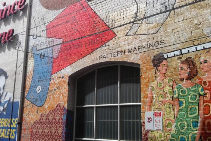 Various mural in Prince Lane