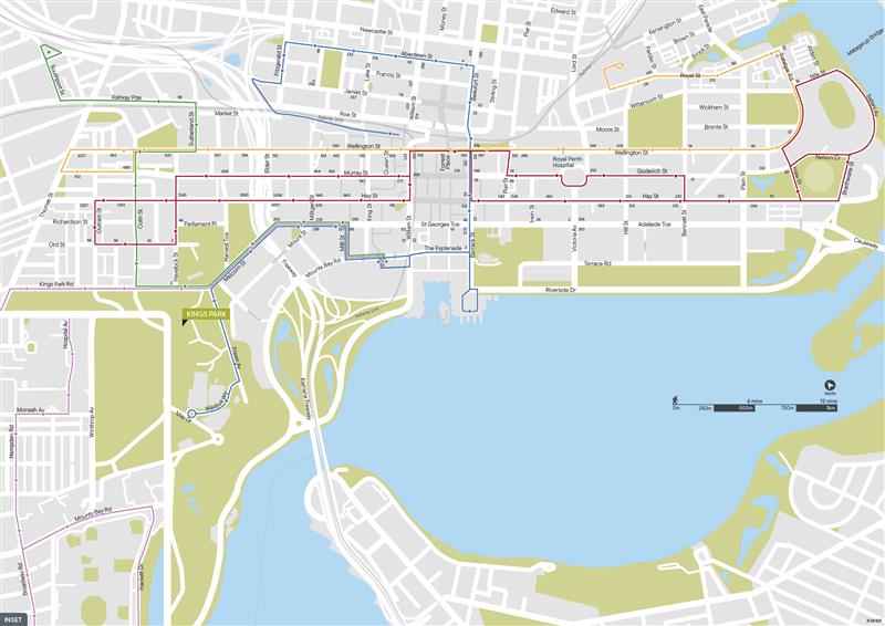 iCity Map A3 - CAT route