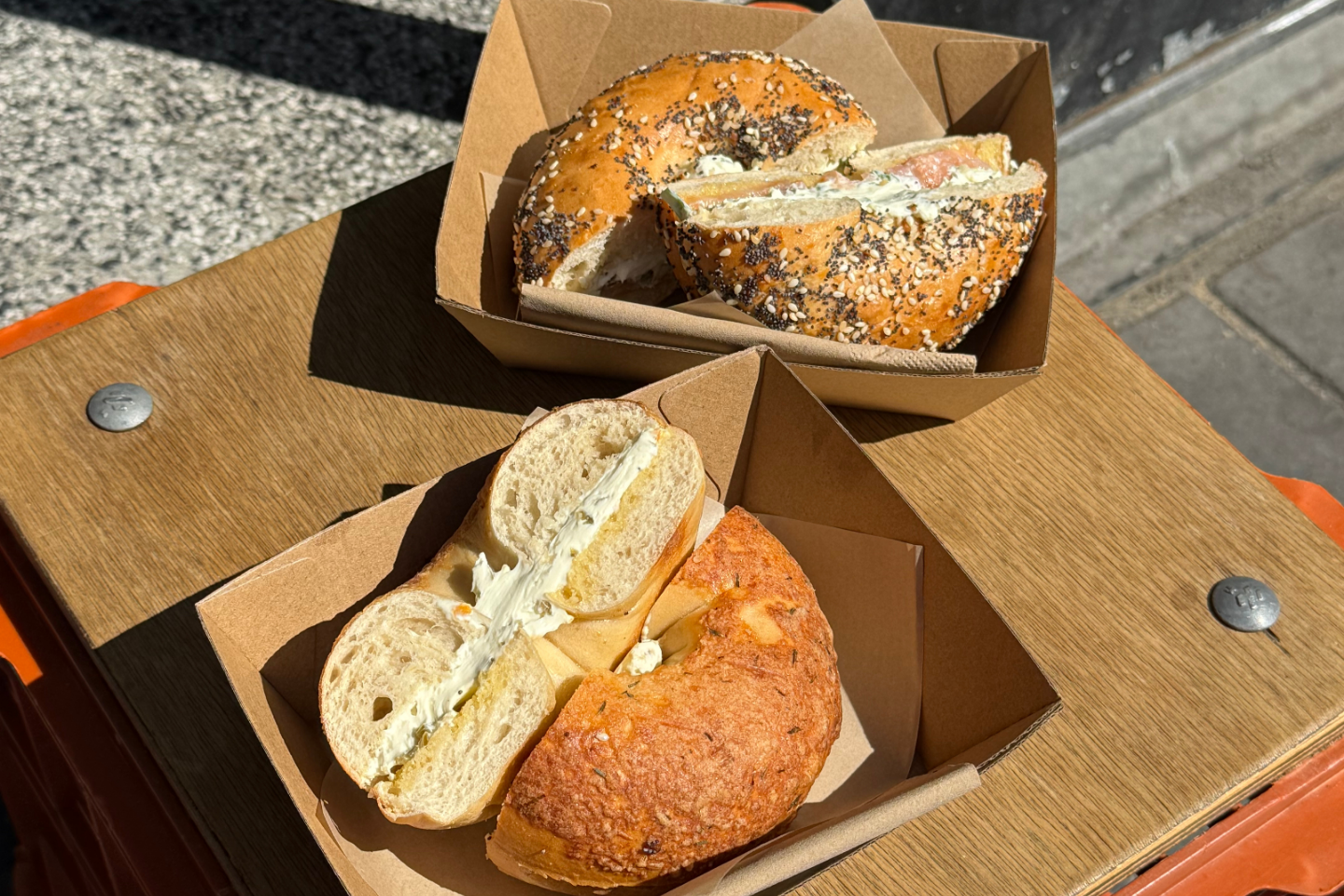 Bagels at Giant Coffee