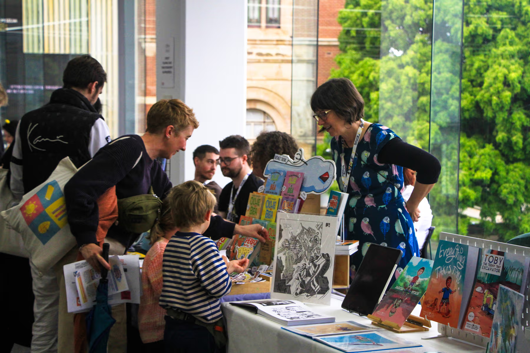 stall at perth comic arts festival