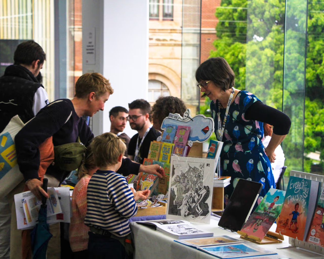 stall at perth comic arts festival