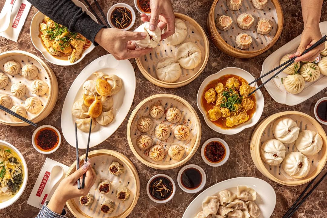 Shanghai Street Dumplings flatlay