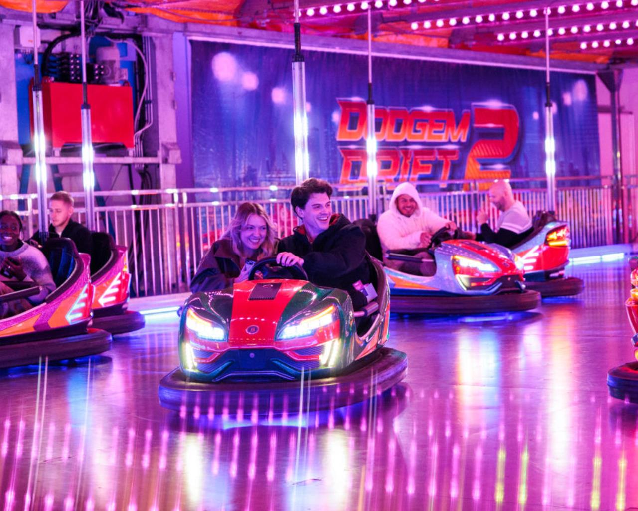 bumper cars at ready set ride