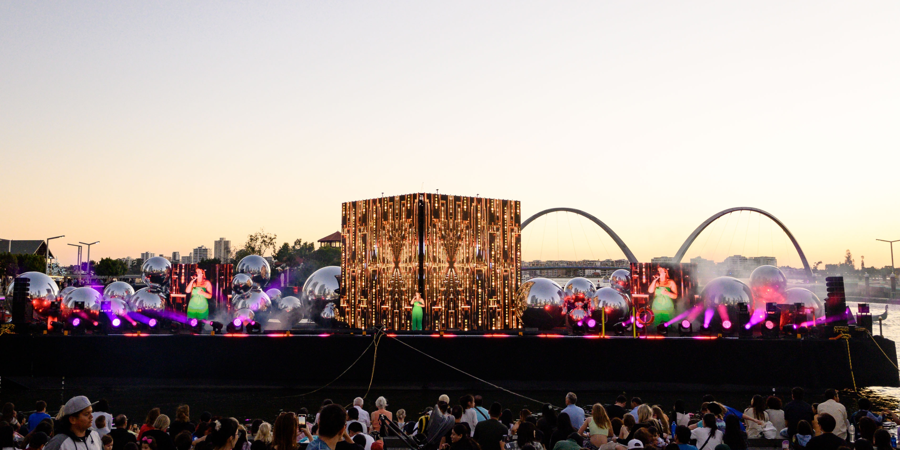Light Show at Elizabeth Quay