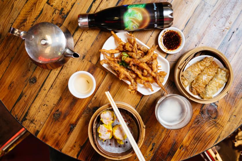 food flatlay at old shanghai