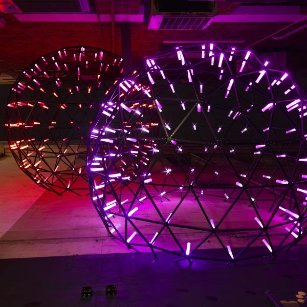 Falling Stars lighting installation