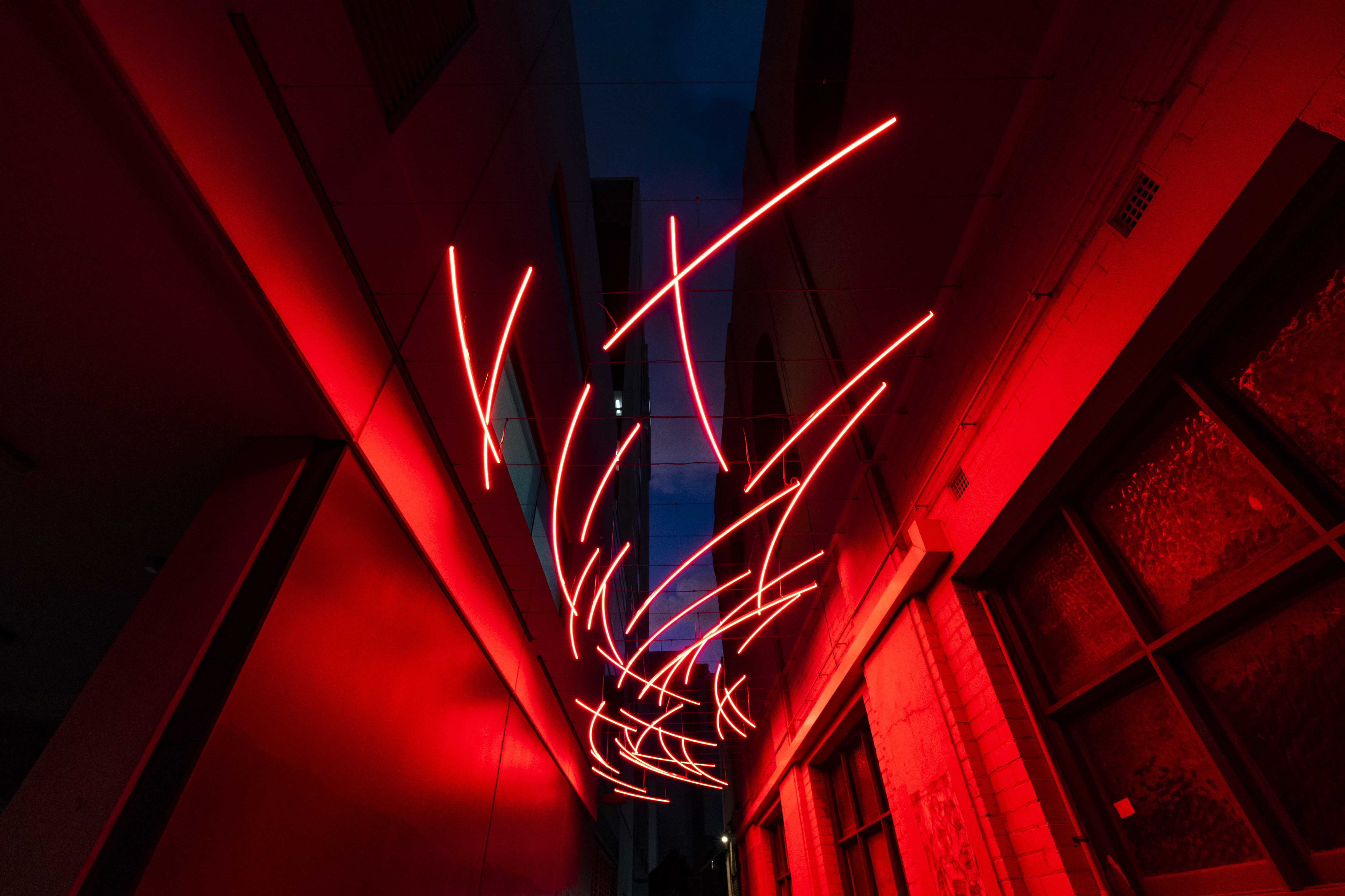 Unwoven light installation 45 Murray Street Perth